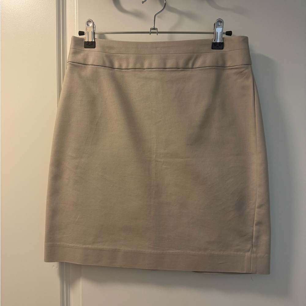Khaki pencil skirt